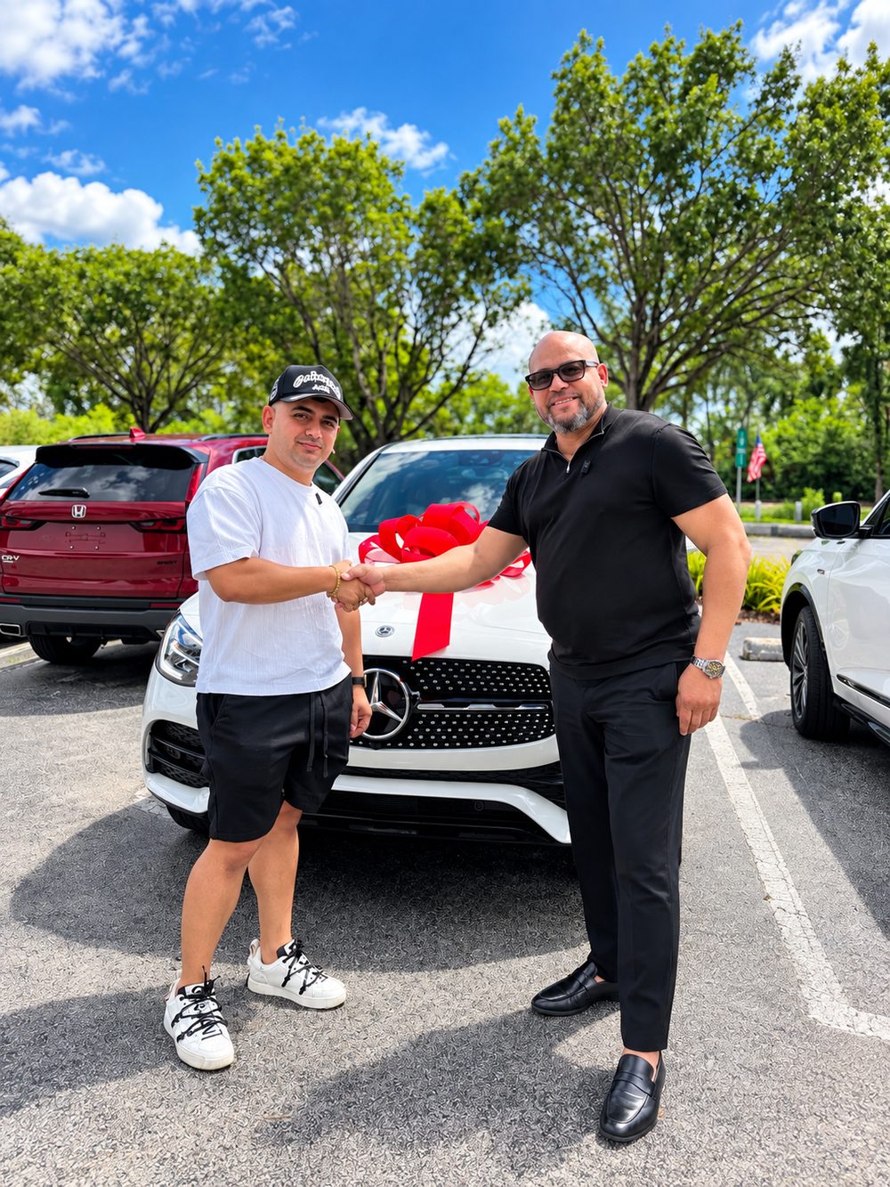 Mercedes-Benz customer vehicle delivery with Alexander Montalvo in Miami.
