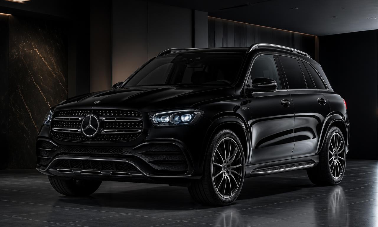 Mercedes-Benz SUV en un showroom premium